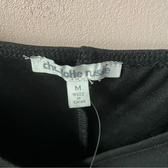 Charlotte Russe Asymmetrical Little Black Dress NWT Size M - Picture 5 of 12